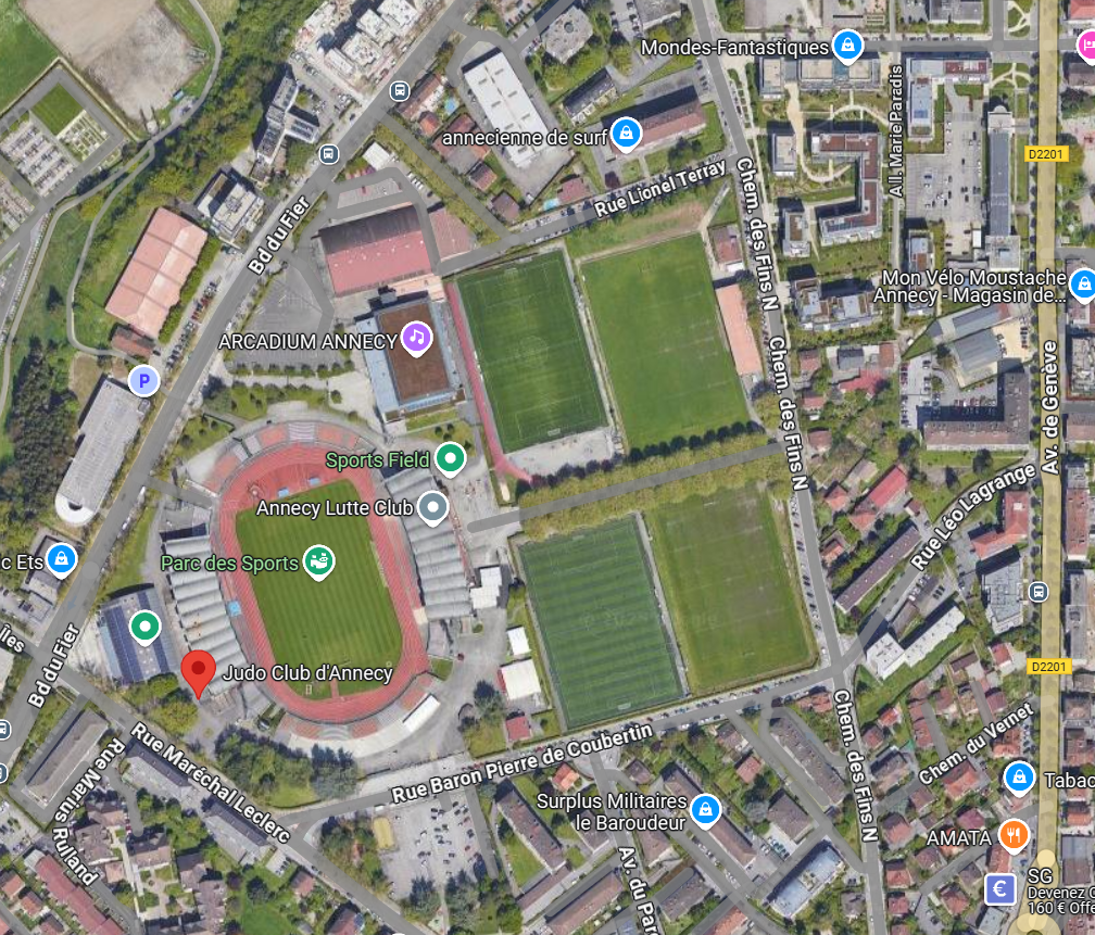Plan de la section Annecy